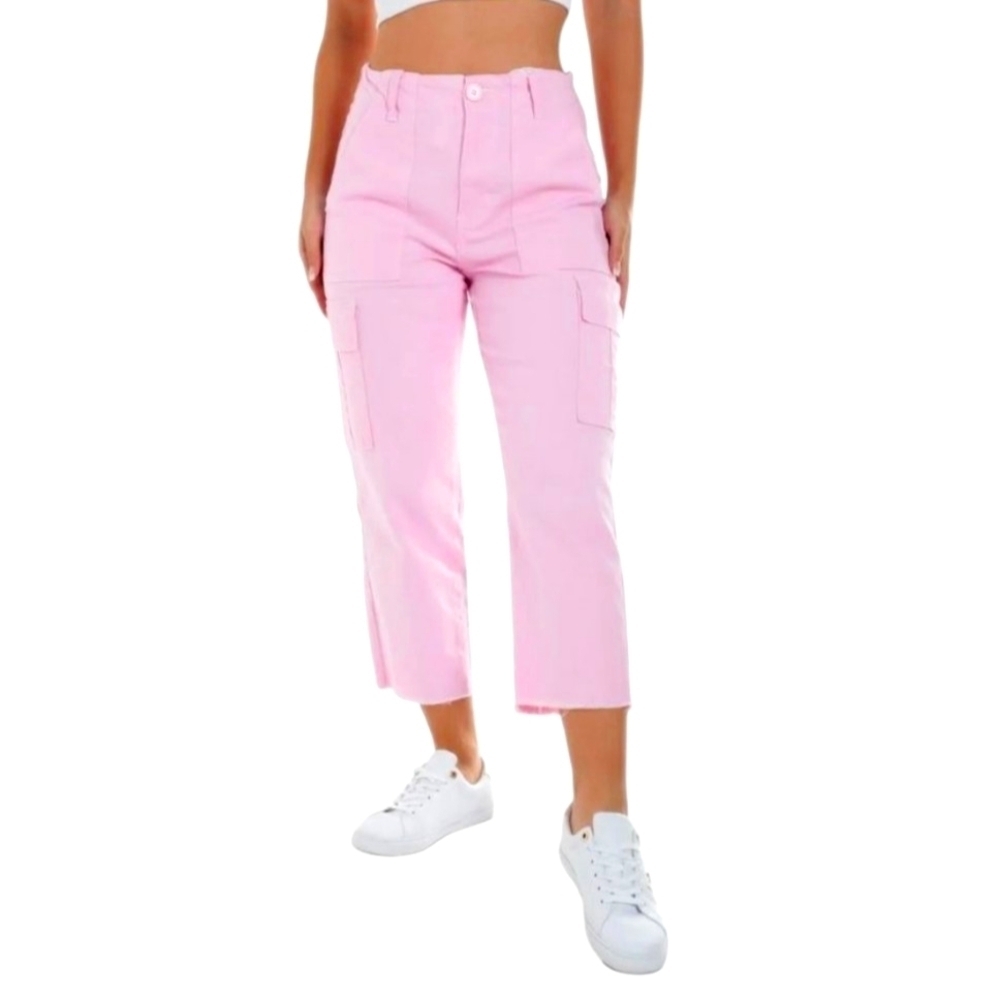 Ymi Pink High-Rise All Day Cargo Women's Pants Size 5